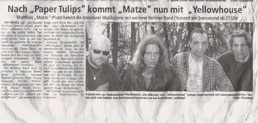 Altmark Zeitung 26.07.2001